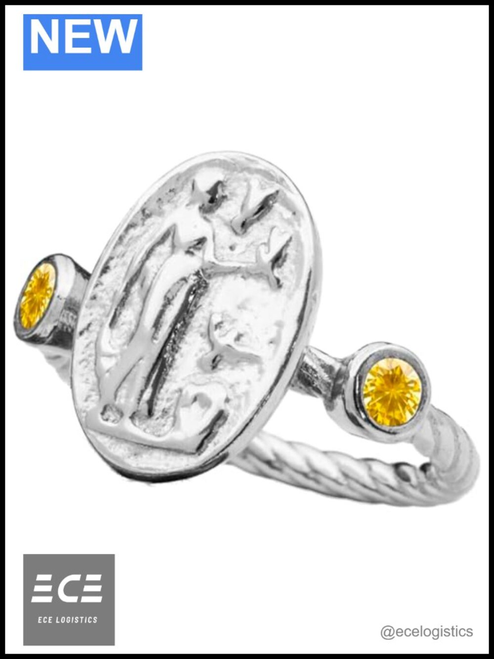 Sterling Silver Venus Coin Signet Ring Handmade Statement Ring